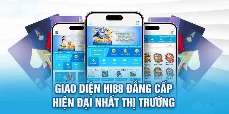 Giao diện nhà cái được xây dựng theo hướng tối giản